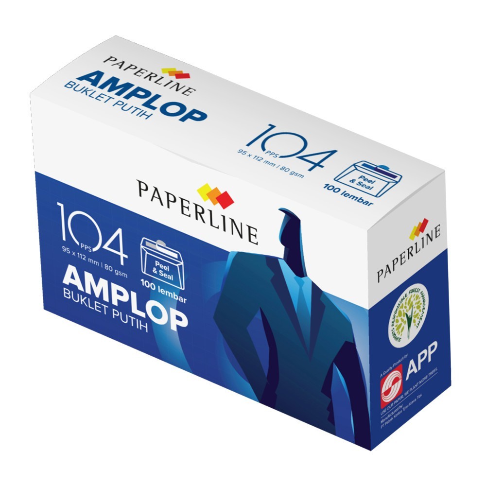 plop Putih / White Envelope Polos - Paperline No. 104
