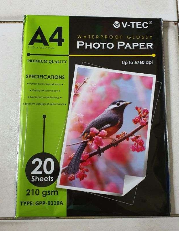 Kertas foto glossy a4