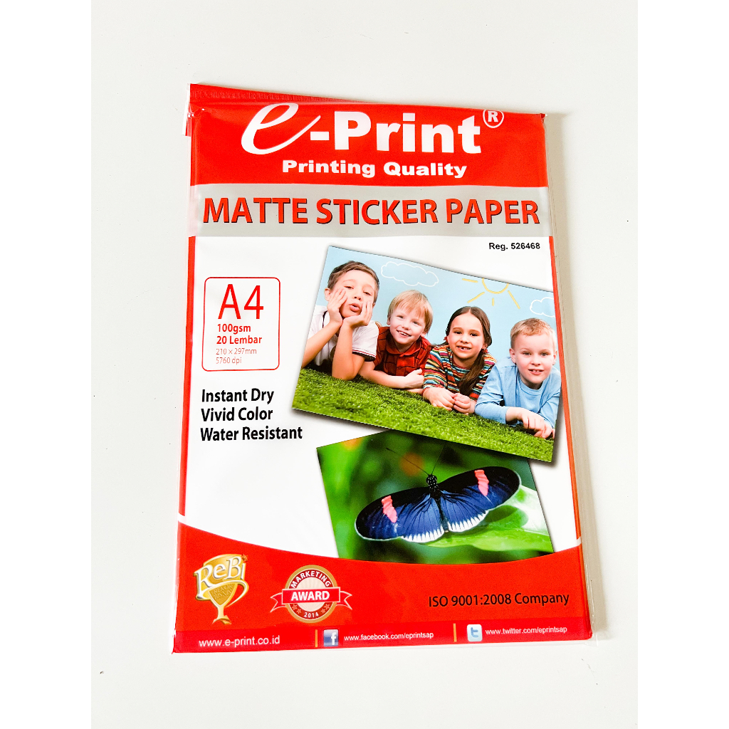 Kertas Stiker Matte