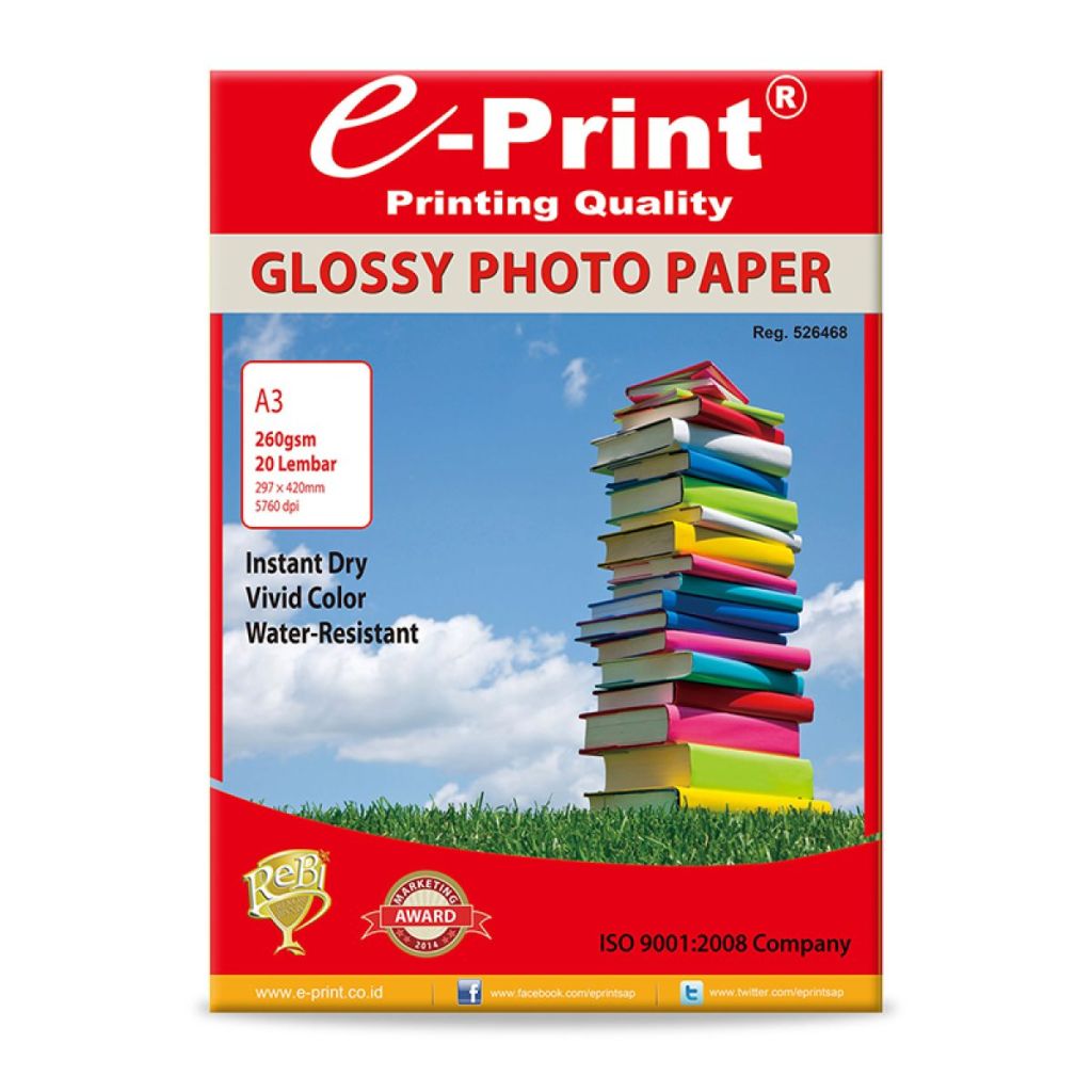 Kertas Foto Glossy A3 230 gsm isi 20 lembar