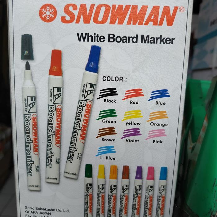 Spidol  white Board Merk Snowman