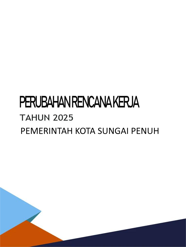 Cetak Buku Renja Perubahan