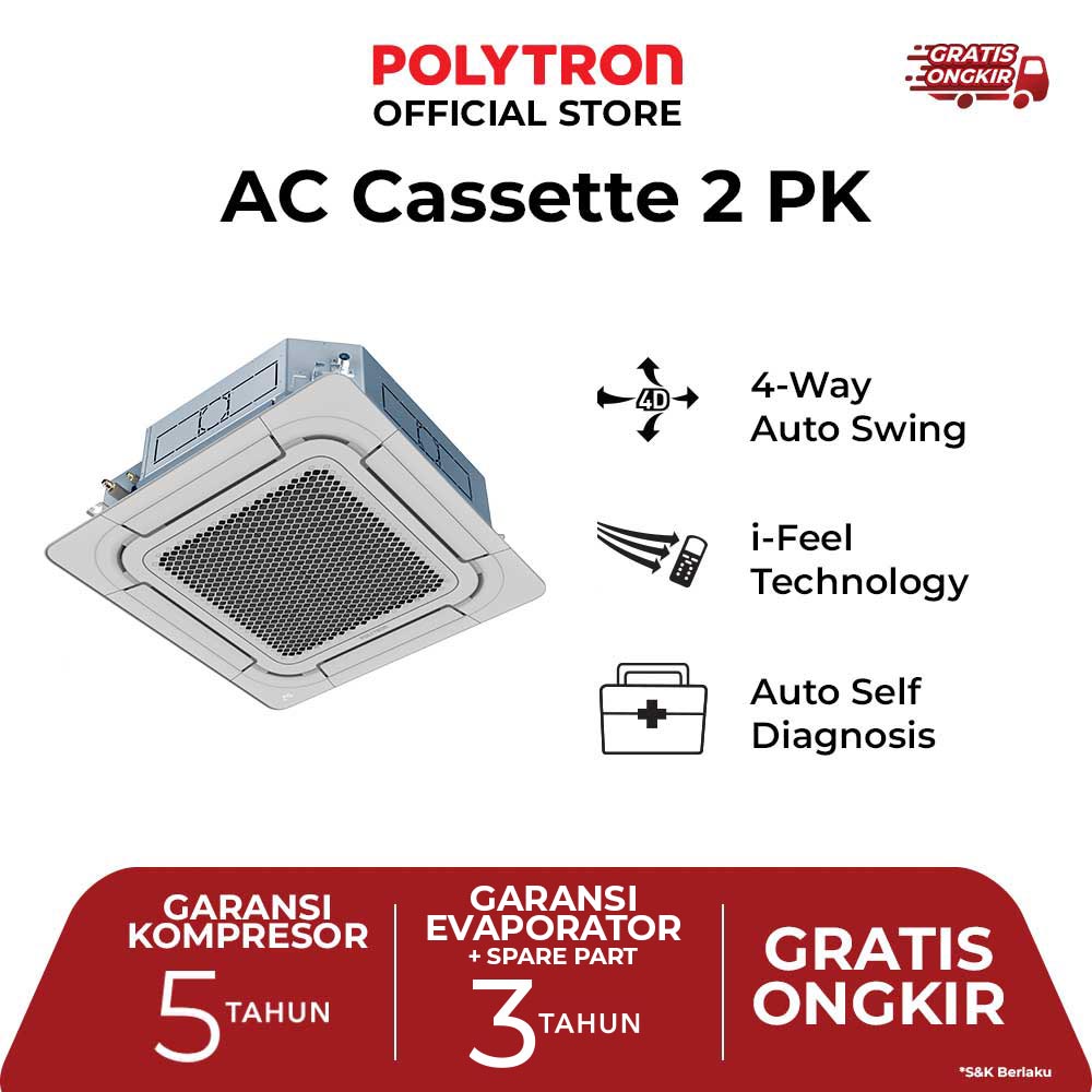 Air Conditioner Cassette Polytron 2PK