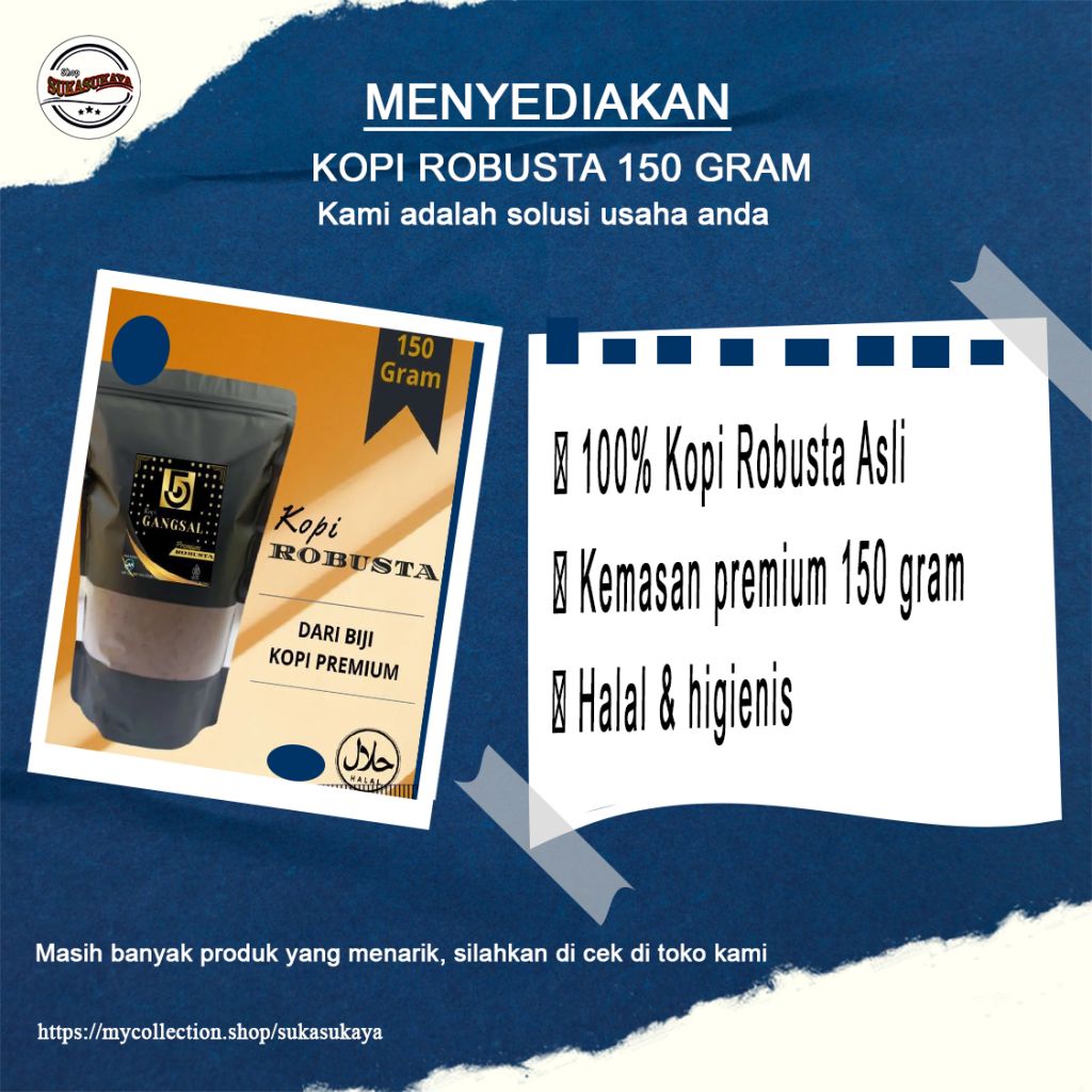 Kopi Robusta 150 Gram