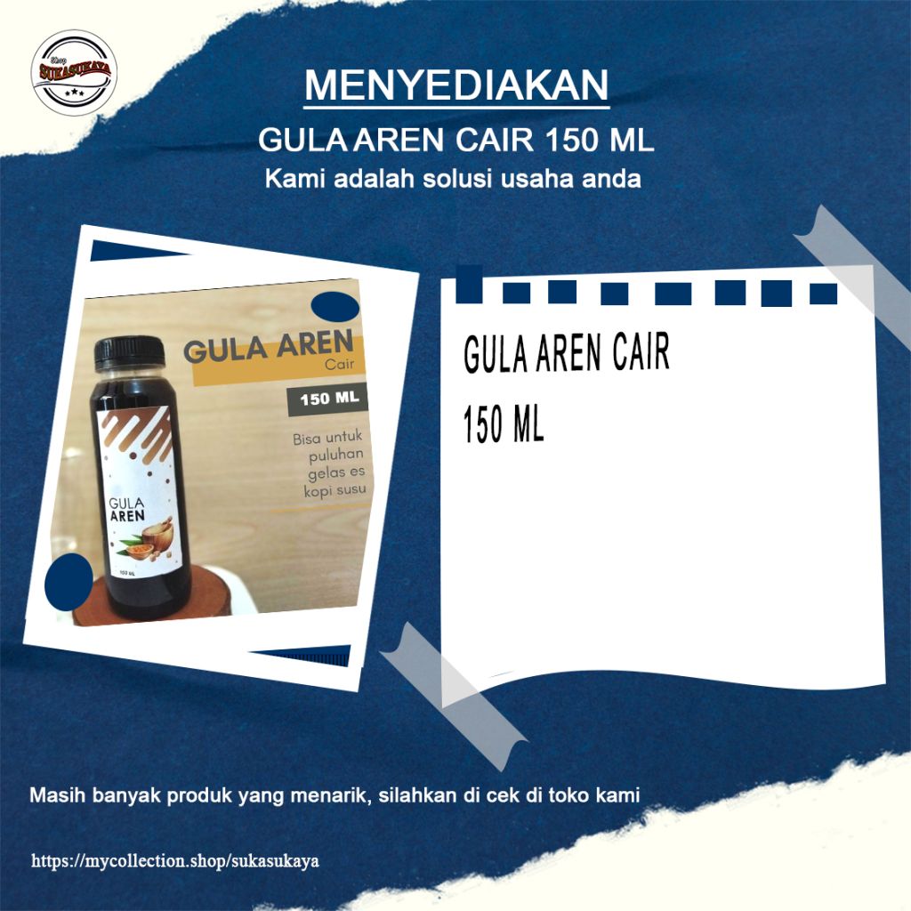 GULA AREN CAIR 150 ML