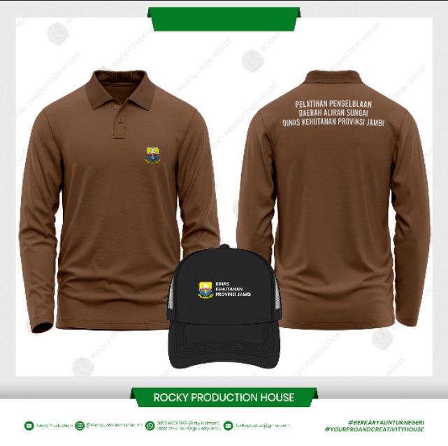 1 SET KAOS POLO + TOPI