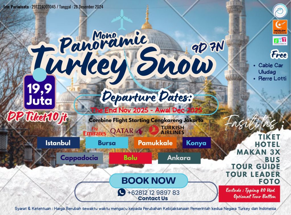 MONO PANORAMIC TURKEY SNOW