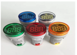 Pilot Lamp Digital Voltmeter 22mm AC 60-500V Volt Meter Digital Merah - Kuning - Hijau