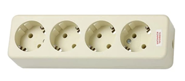 Stop Kontak Uticon 4 Empat Lubang Socket OB Outbow Tembok ST-148