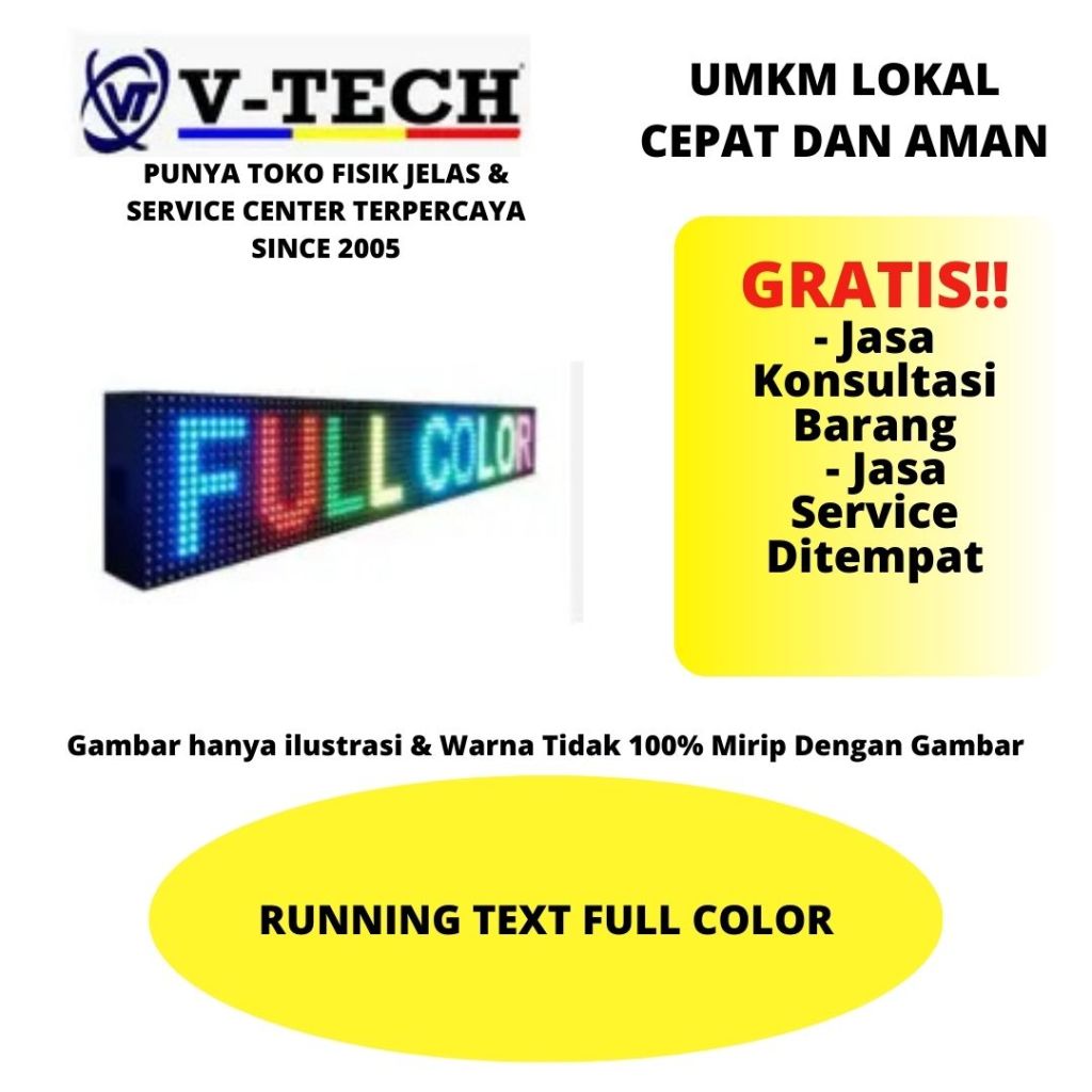 RUNNING TEXT FULL COLOR