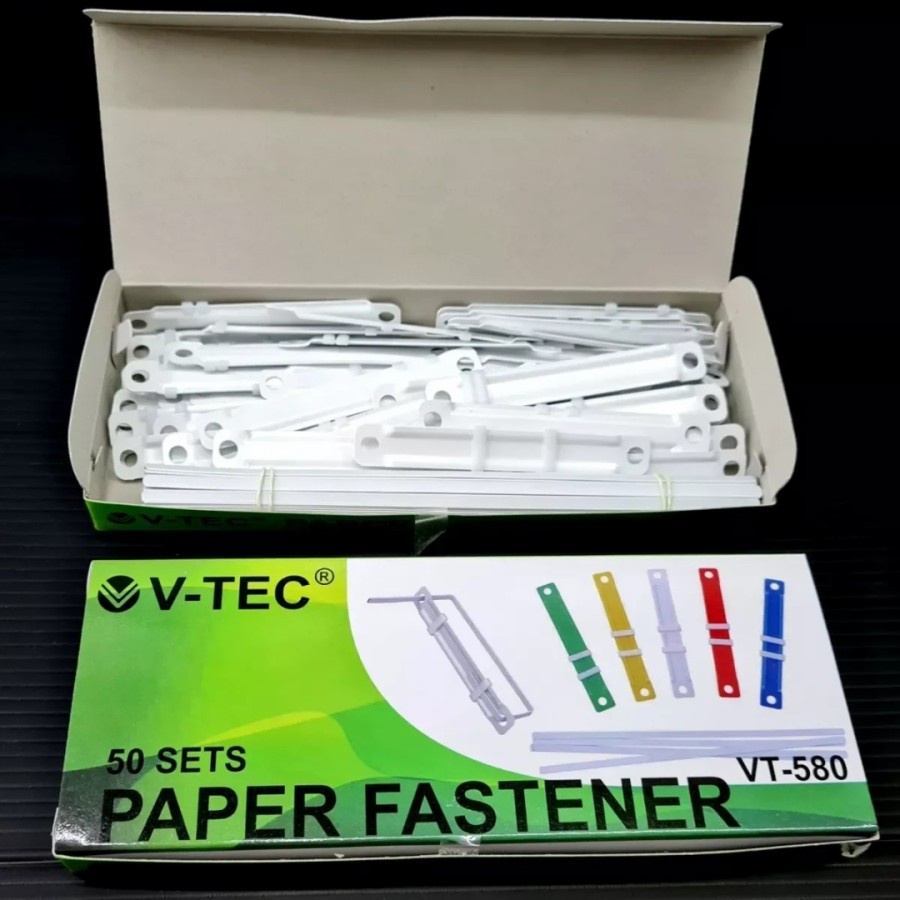 Acco Paper Fastener Putih Plastik